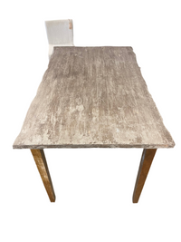 Tall rustic wooden table