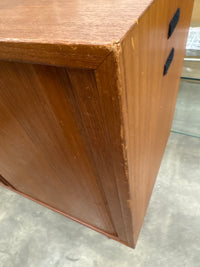 Teak Vinyl Record Cabinet