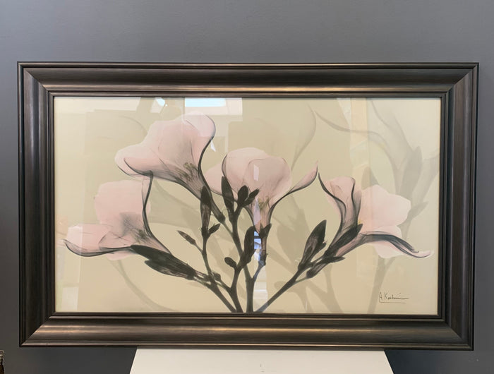Floral Print in Grey Frame