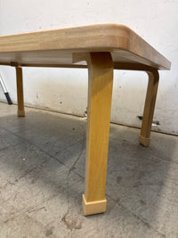 48” W - Natural wood Rectangle Table - 18" Height