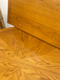 Light Wood Circular Dining Set