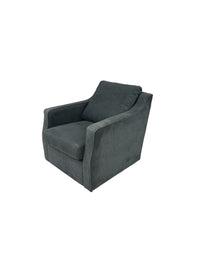 La-Z-Boy Dark Grey Upholstered Accent Swivel Chair