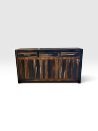 Solid Two Tone Acacia Wood Rustic Sideboard