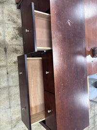 Dark Wood 8-Drawer Dresser