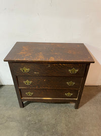 Vintage Dresser With Golden Handles