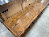 Hazelnut Brown Long Rectangular Coffee Table