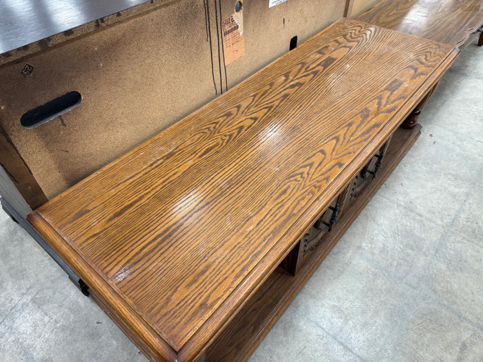 Hazelnut Brown Long Rectangular Coffee Table