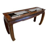 Burled Wood Sofa Table