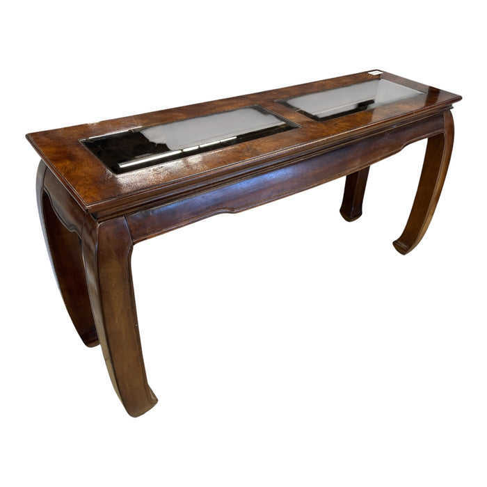 Burled Wood Sofa Table