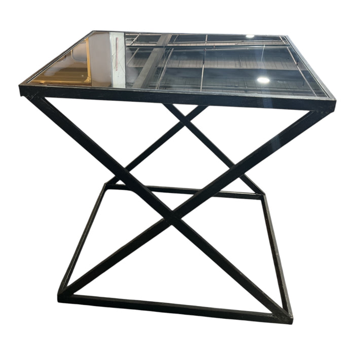 Mirror Top Side Table