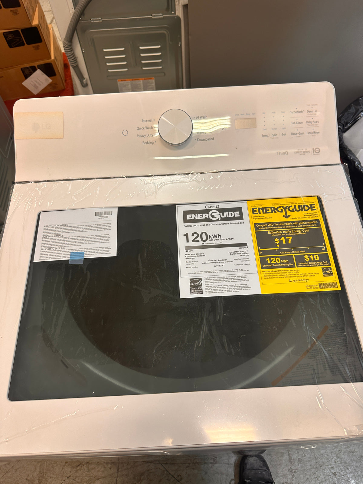 5.8 cu. ft. Top Load Impeller Washer