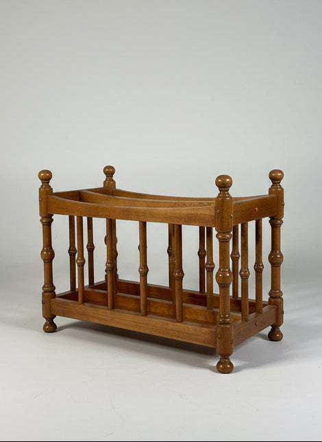 Vintage Roxton Maple Wood Magazine Rack
