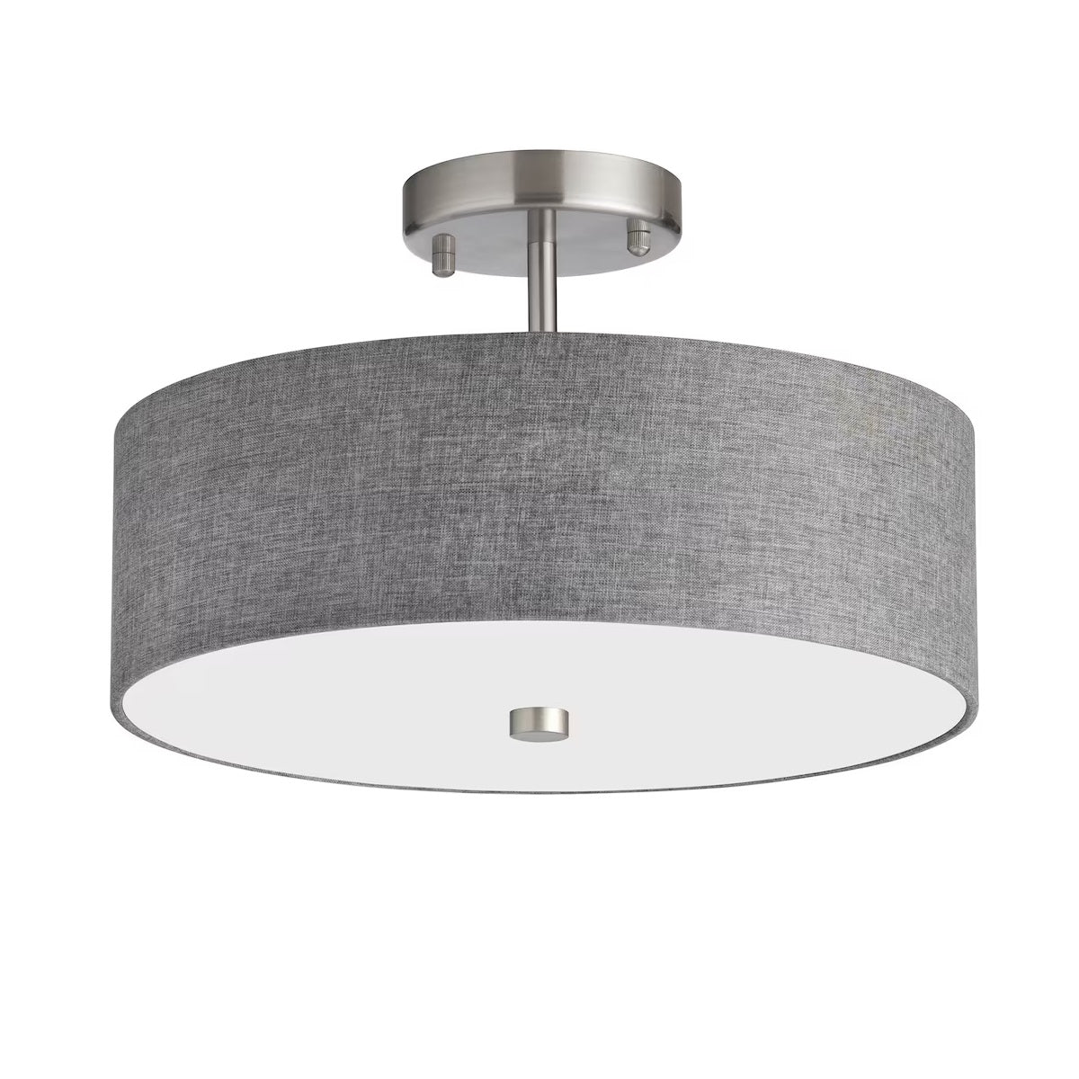 Everly 14-inch Dia. 3-Light Semi-Flush Mount Ceiling Light