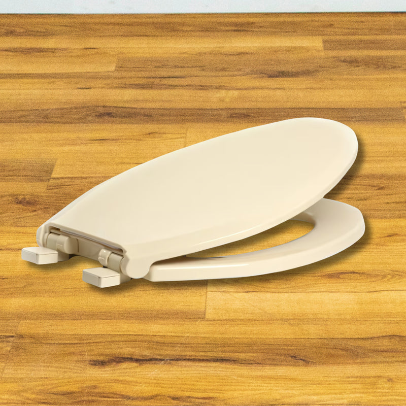 Elongated Toilet Seat with Safety Close 3800SC-106 - Bone