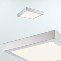 Avon LED Square Flush Mount - White