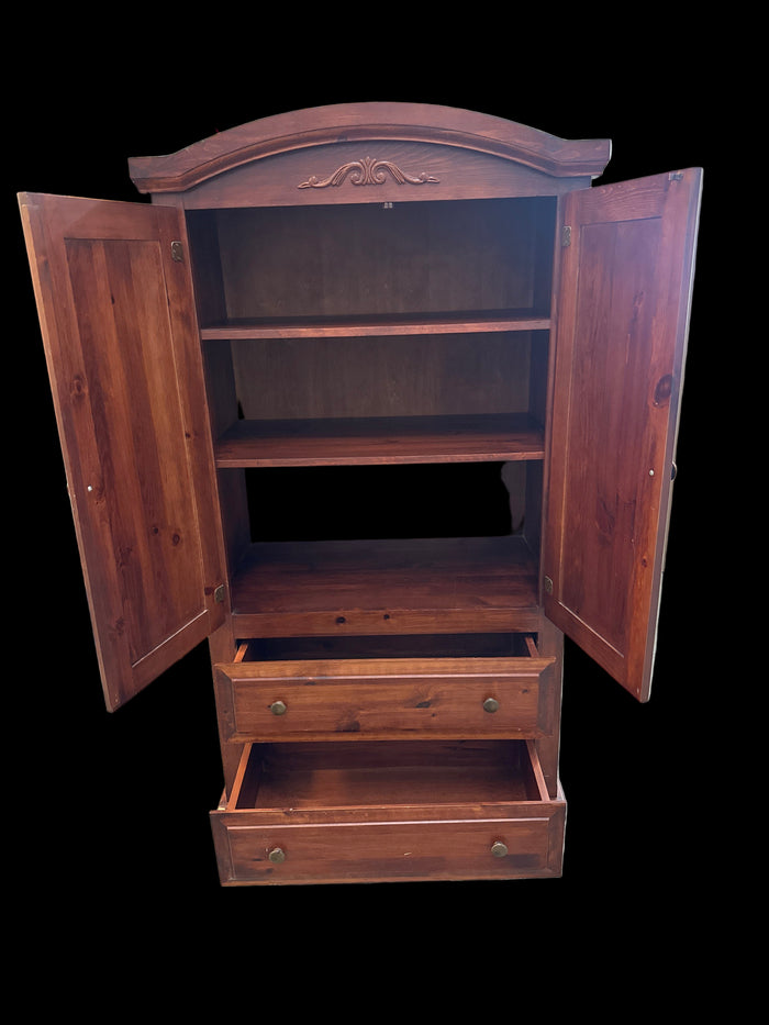 Red mahogany armoire