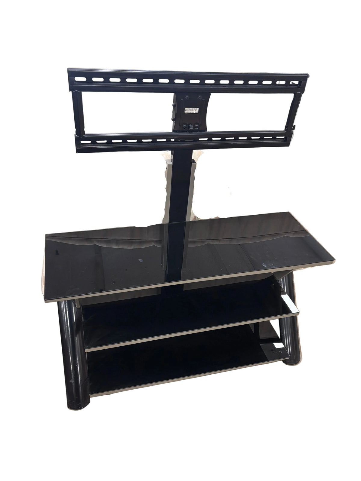Black Glass TV Stand
