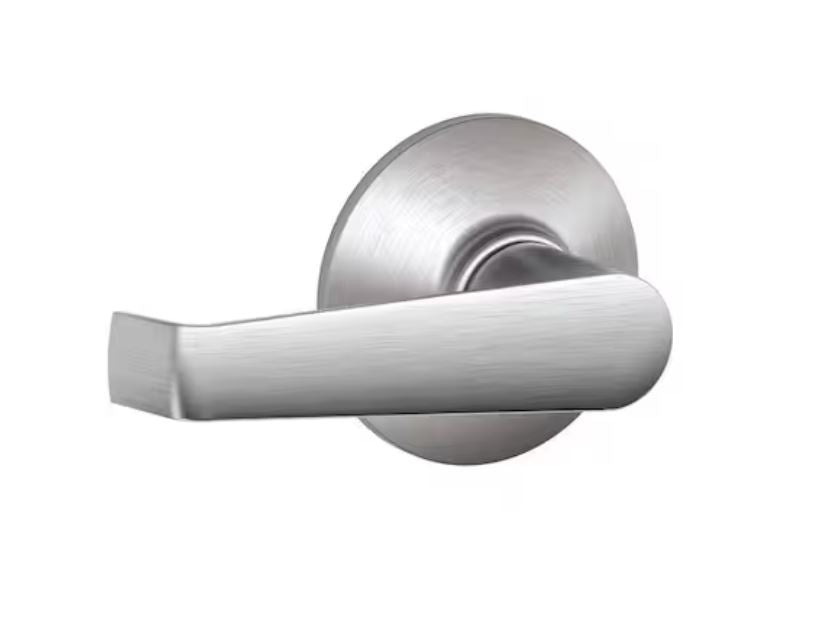 Schlage F10CF ELA 626 Grade 2 Passage Latch, Elan Lever, Satin Chrome Finish