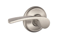Schlage F10 MER 619 Passage Lever – Merano Style, Satin Nickel
