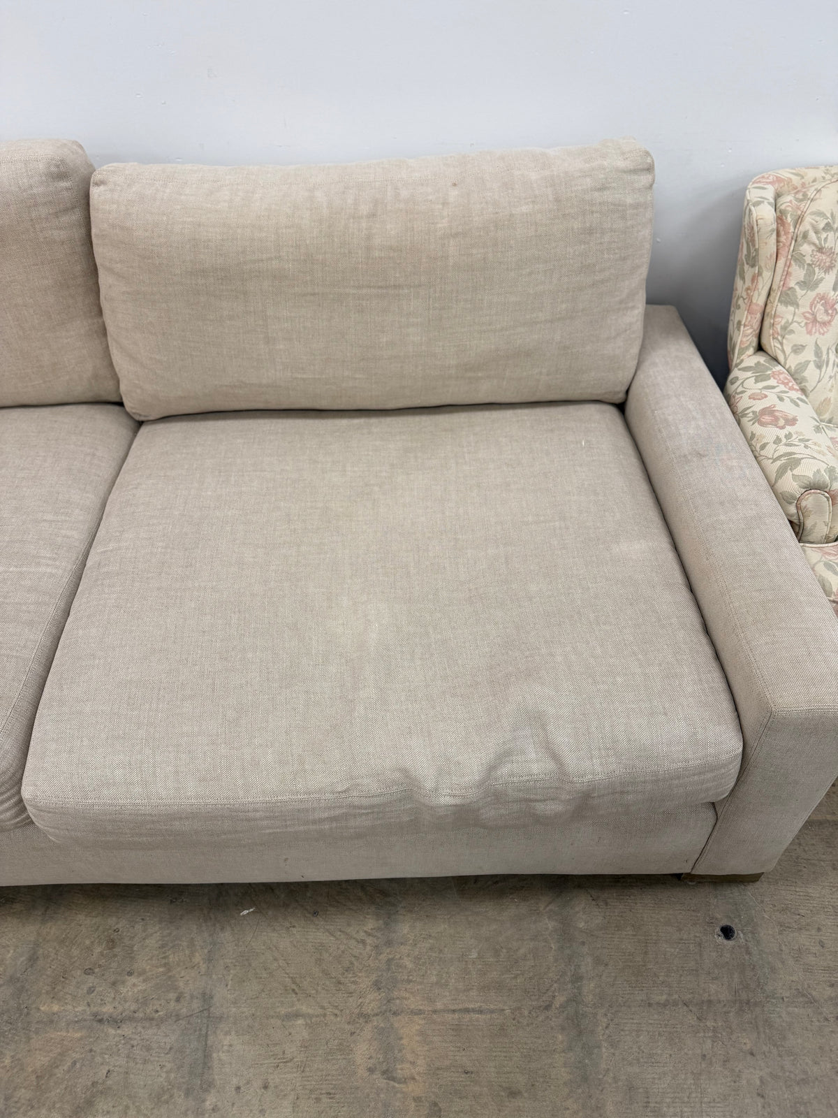 Cream Elm Melbourne Sofa