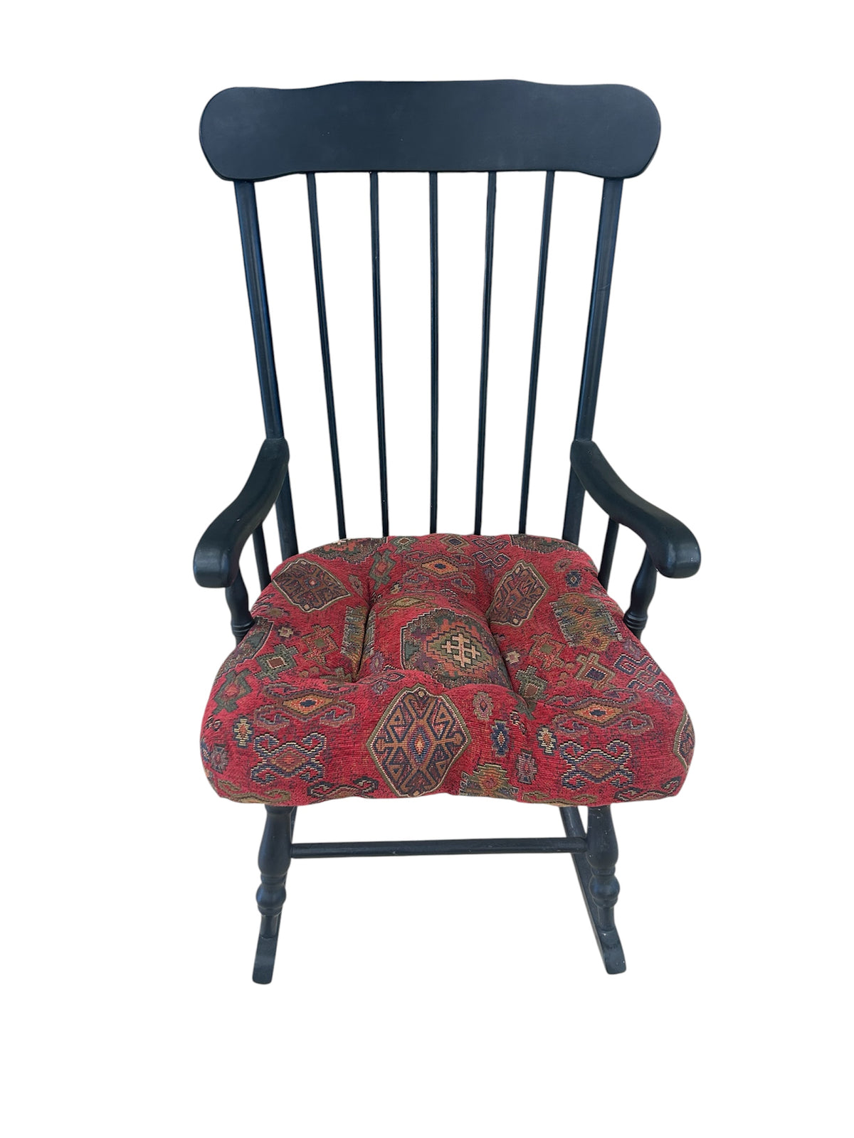 Mateo Rocking Chair with South Western Pattern Cushion
