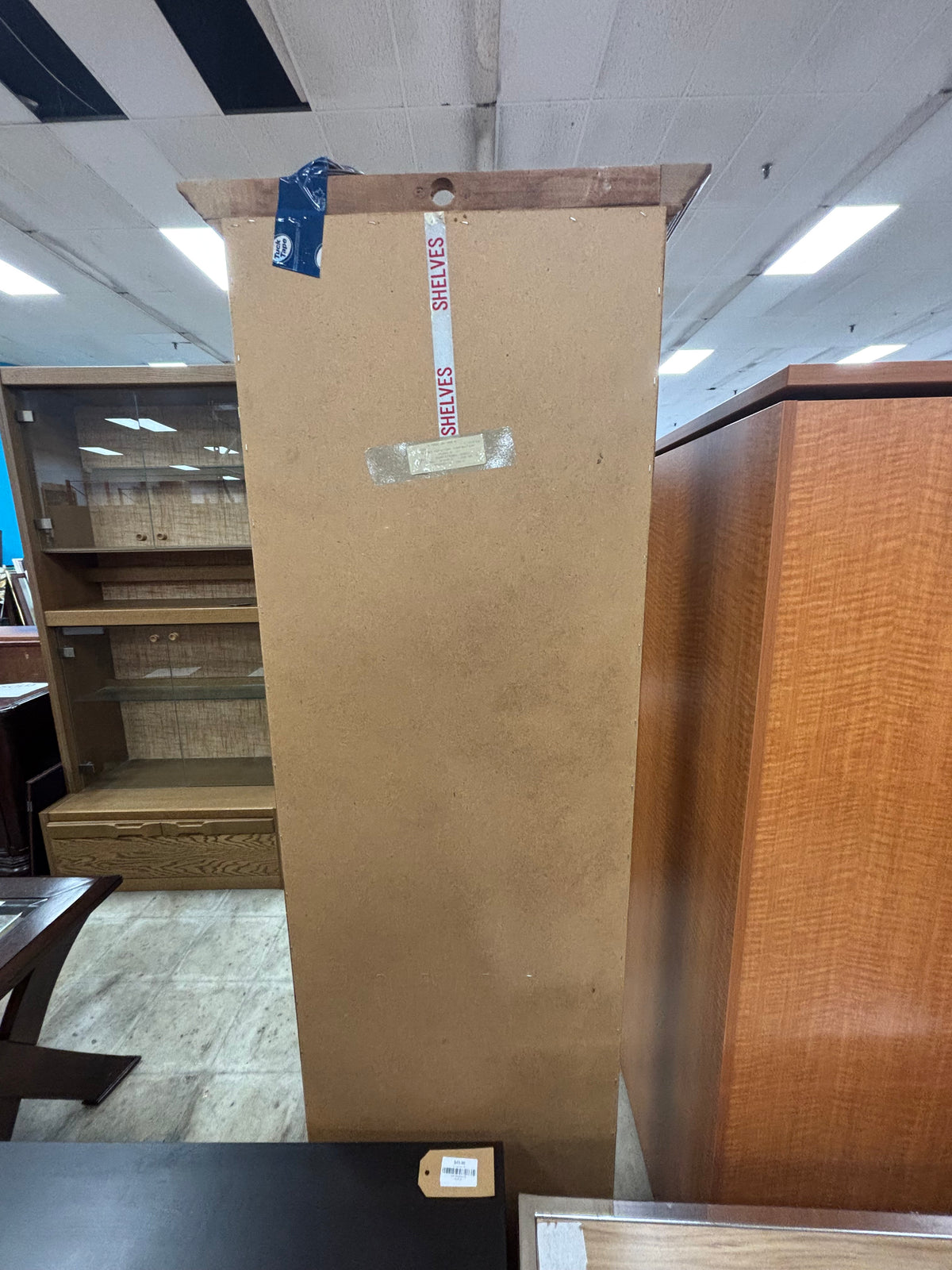 Tall Wooden Curio Cabinet