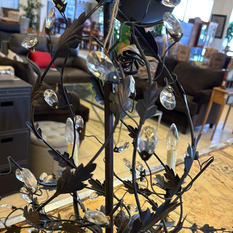 Brushed Copper Leaves Chandelier
