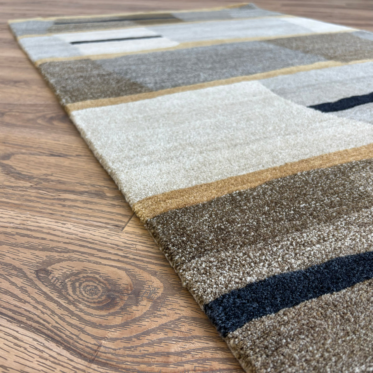 3x5-ft Taba Blackstone Rug, 100% Wool, 2-0047301