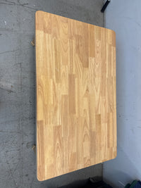 48” W - Natural wood Rectangle Table - 18" Height