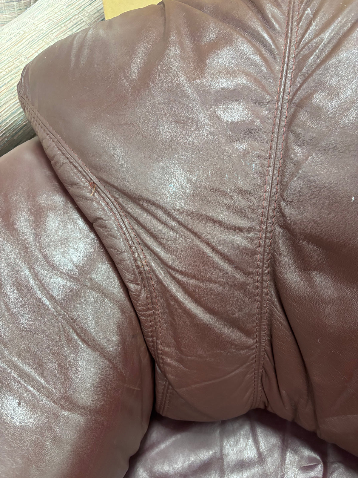 Vintage Burgundy Armchair