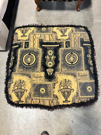 Black and Gold Ottoman