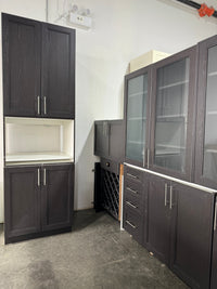 Black Kitchen Cabinet Set