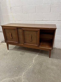 54 In. Wide Vintage Mid-Century Modern Style Wooden Cabinet