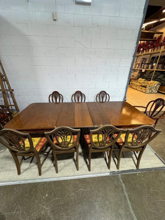 Dining table with 9 chairs