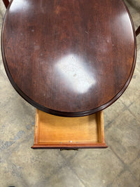Dark Wood 1-Drawer End Table