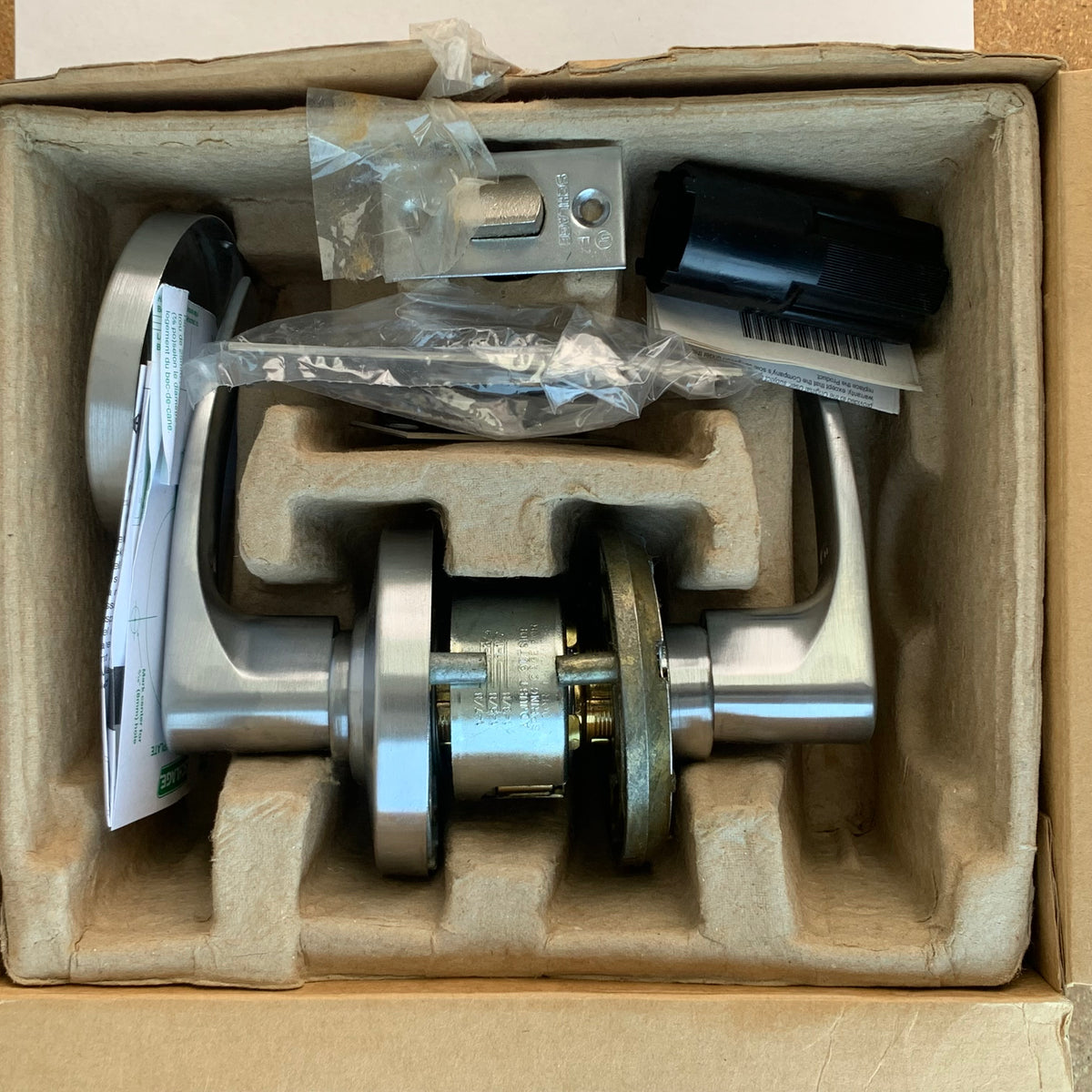 Schlage AL10S JUP 626 Grade 2 Passage Door Lever in Satin Chrome