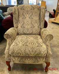 Paisley Upholstered Wingback Chair