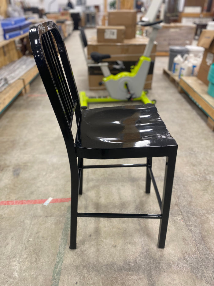 Kipling Gunmetal Black Metal Counter Stool