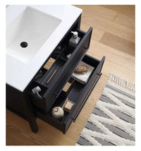 Home Decorators Collection Vistara 30-inch W x 19-inch D Freestanding Bath Vanity with Black Handle