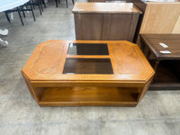 Light Honey Brown Hexagon Shaped Coffee Table