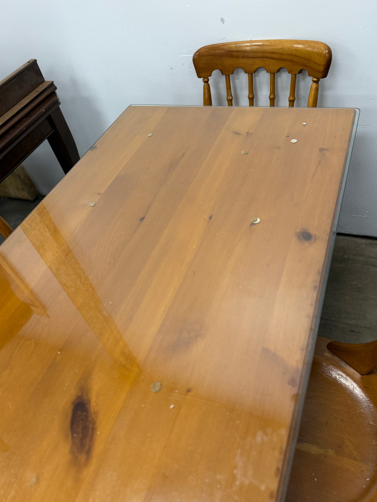 Honey Brown Rustic Style Dining Set