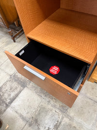 Tall Beechwood Storage Cabinet