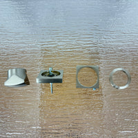 Square Privacy Thumb Turn Set in Satin Nickel, 3-Pack, 8000STT