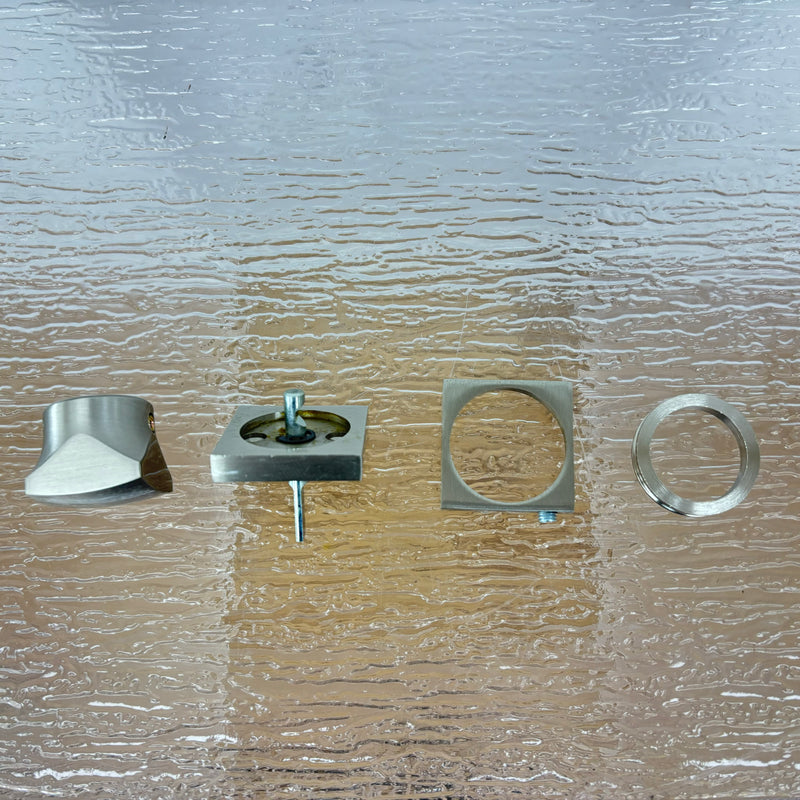 Square Privacy Thumb Turn Set in Satin Nickel, 3-Pack, 8000STT
