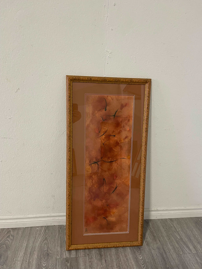 20"W Framed Abstract Artwork