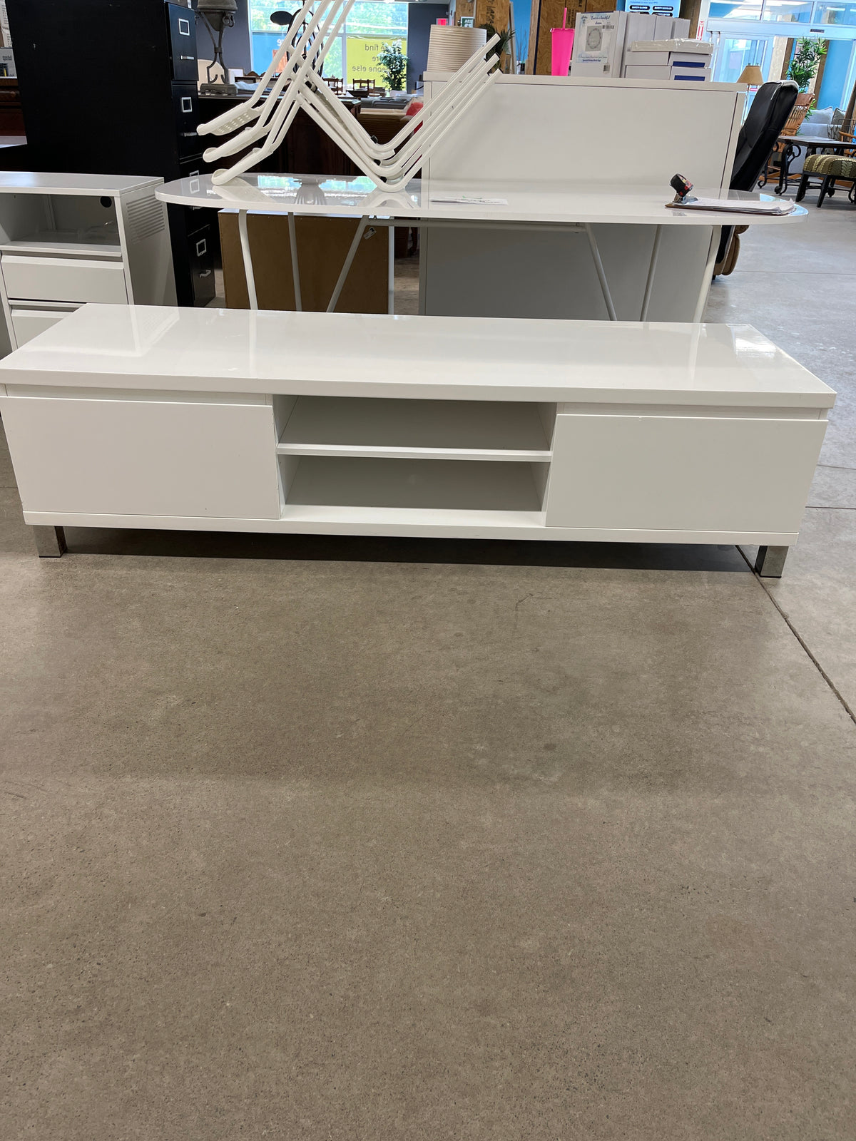 71"W TV Stand with Storage