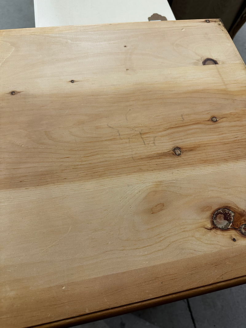 Tall Solid Wood Table With Storage