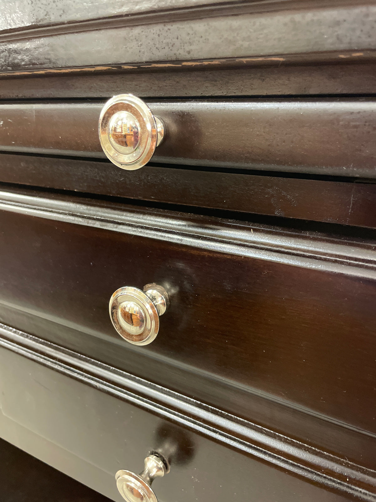 Wooden Sideboard With Multiple Drawers in Black