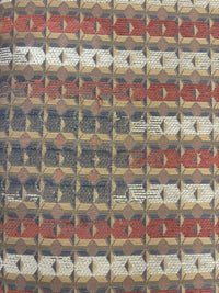 Patterned Oval Ottoman