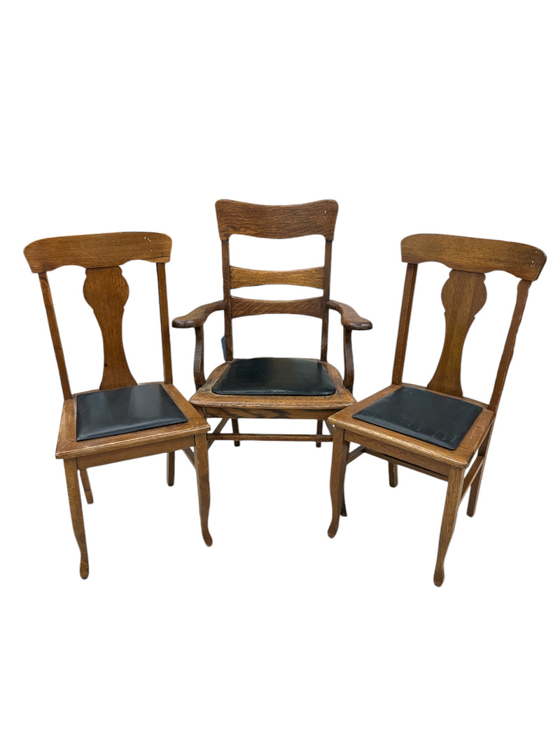 HERITAGE Carved Chairs - A Set of Three